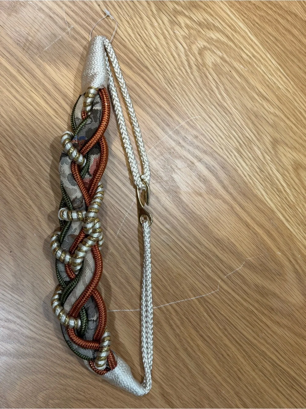 Vintage 1980s Motion East Woven Rope Statement Belt